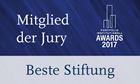Dr. Christoph Mecking ist Mitglied der Jury "Beste Stiftung" des Portfolio Institutionell Awards 2017
